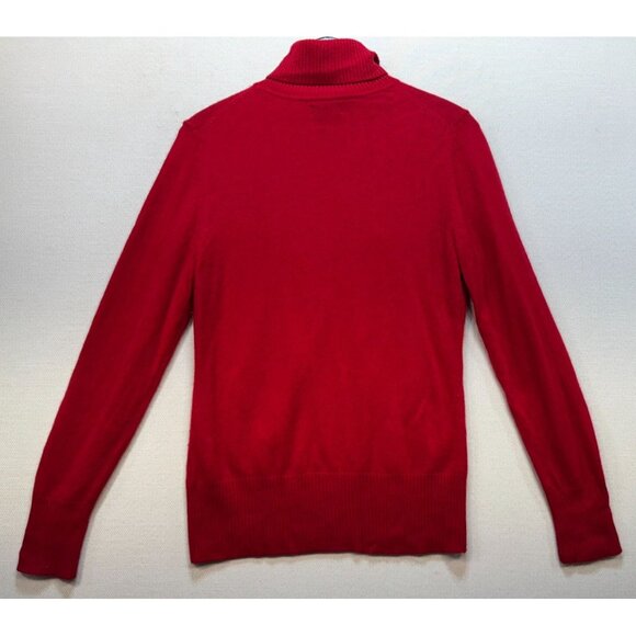APT. 9 100% Cashmere Turtleneck Sweater Womens Size L Red Soft Cozy - Picture 8 of 11